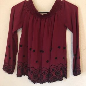 Off the shoulder shirt